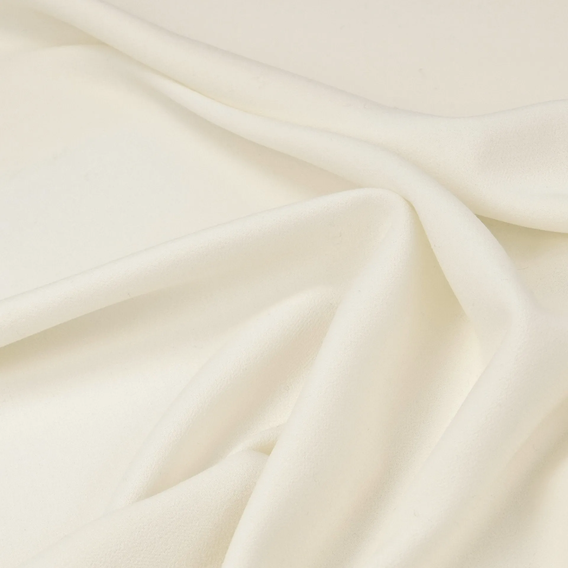 Cream Double Weave Crepe Fabric 97074
