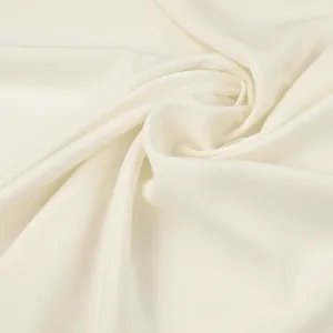 Cream Double Weave Crepe Fabric 97074