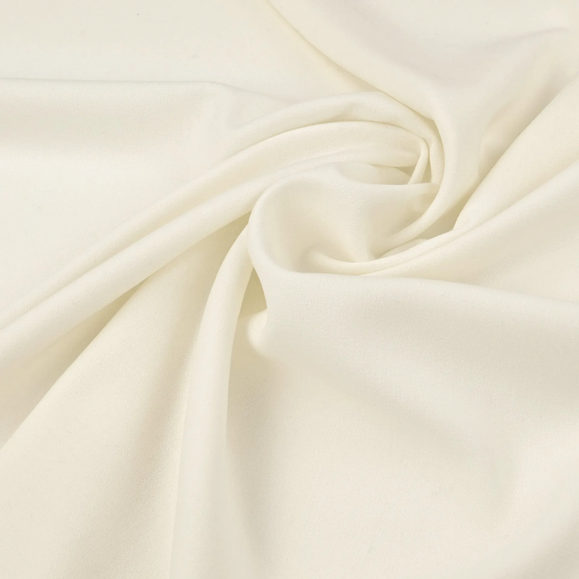Cream Double Weave Crepe Fabric 97074