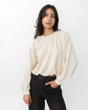 Cream Raglan Sleeve Sweatshirt