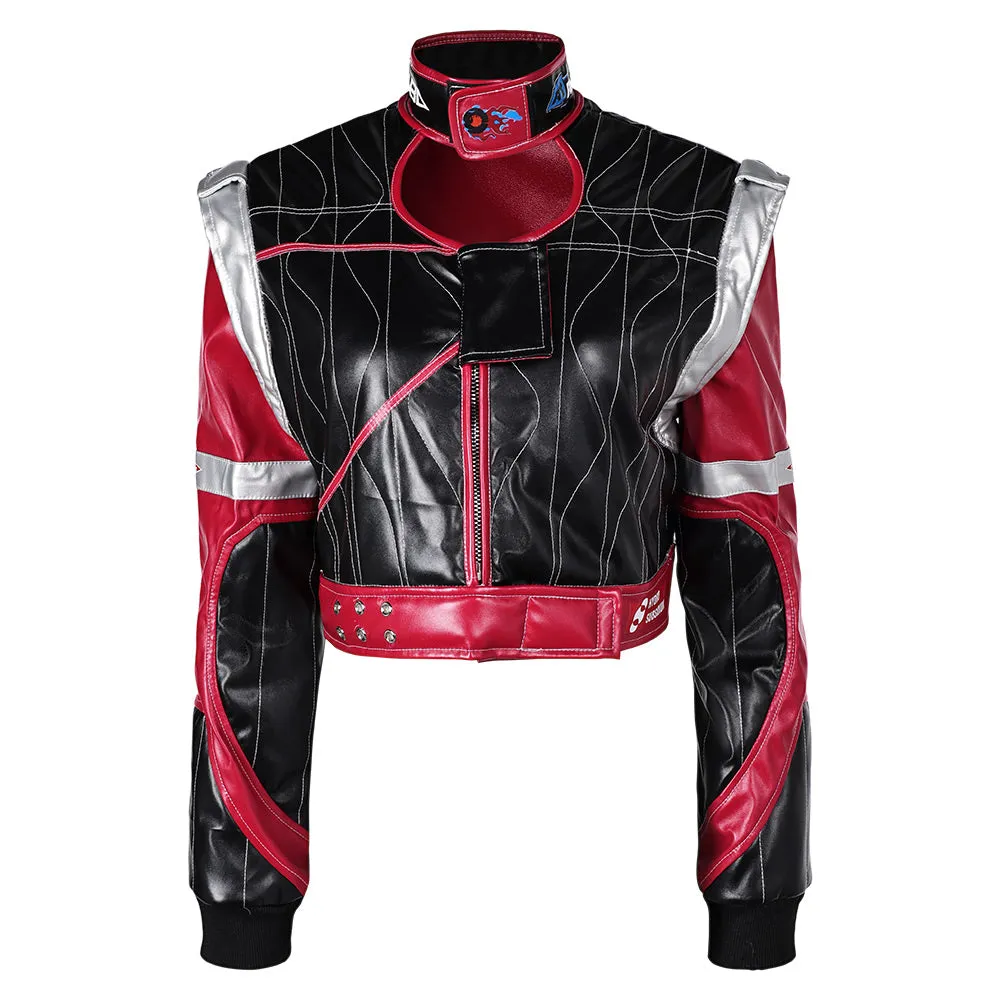 Cyberpunk 2077 Panam Palmer Women Black Coat Party Carnival Halloween Cosplay Costume