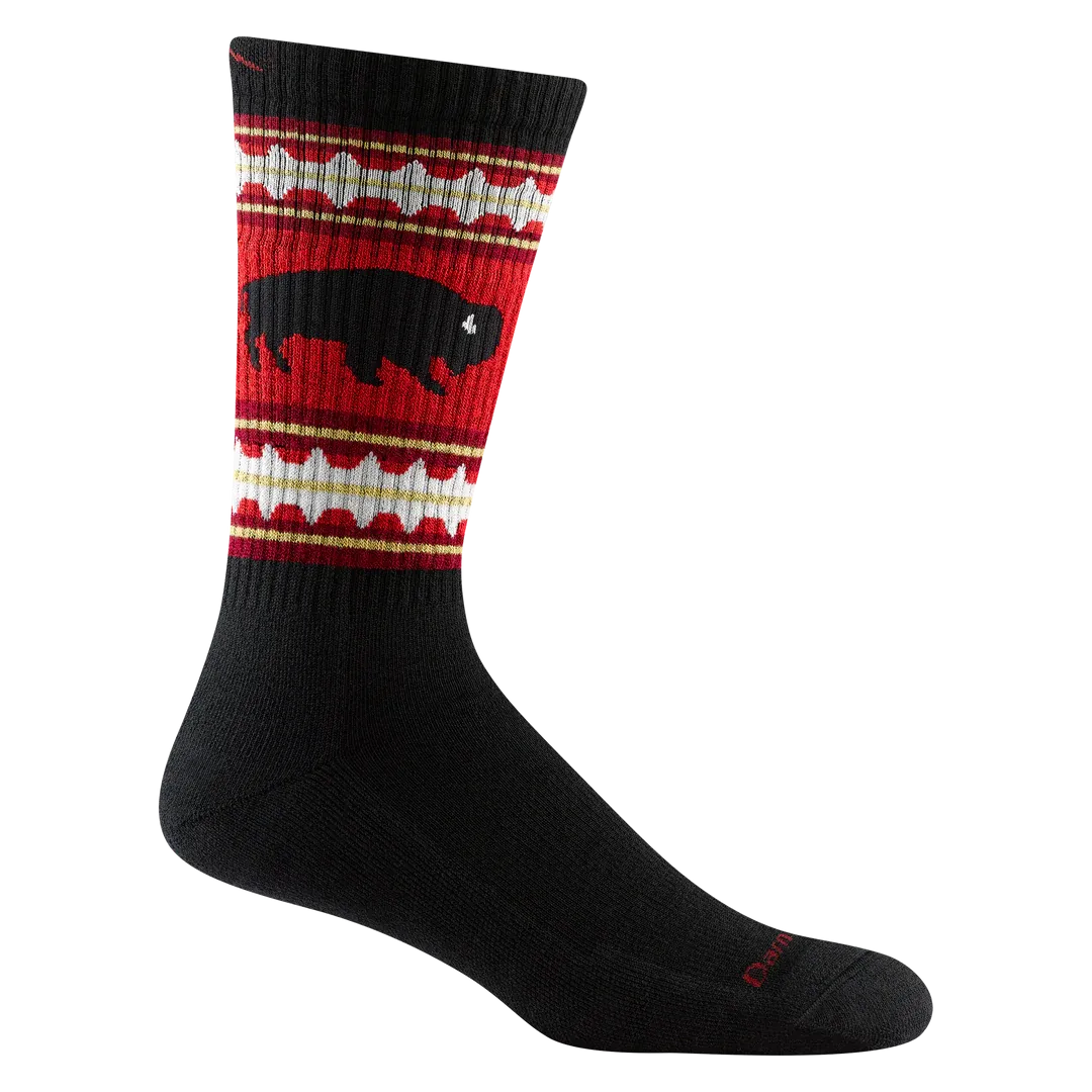 Darn Tough Vermont Hike Trek Unisex Vangrizzle 1980 Black Buffalo Boot Socks