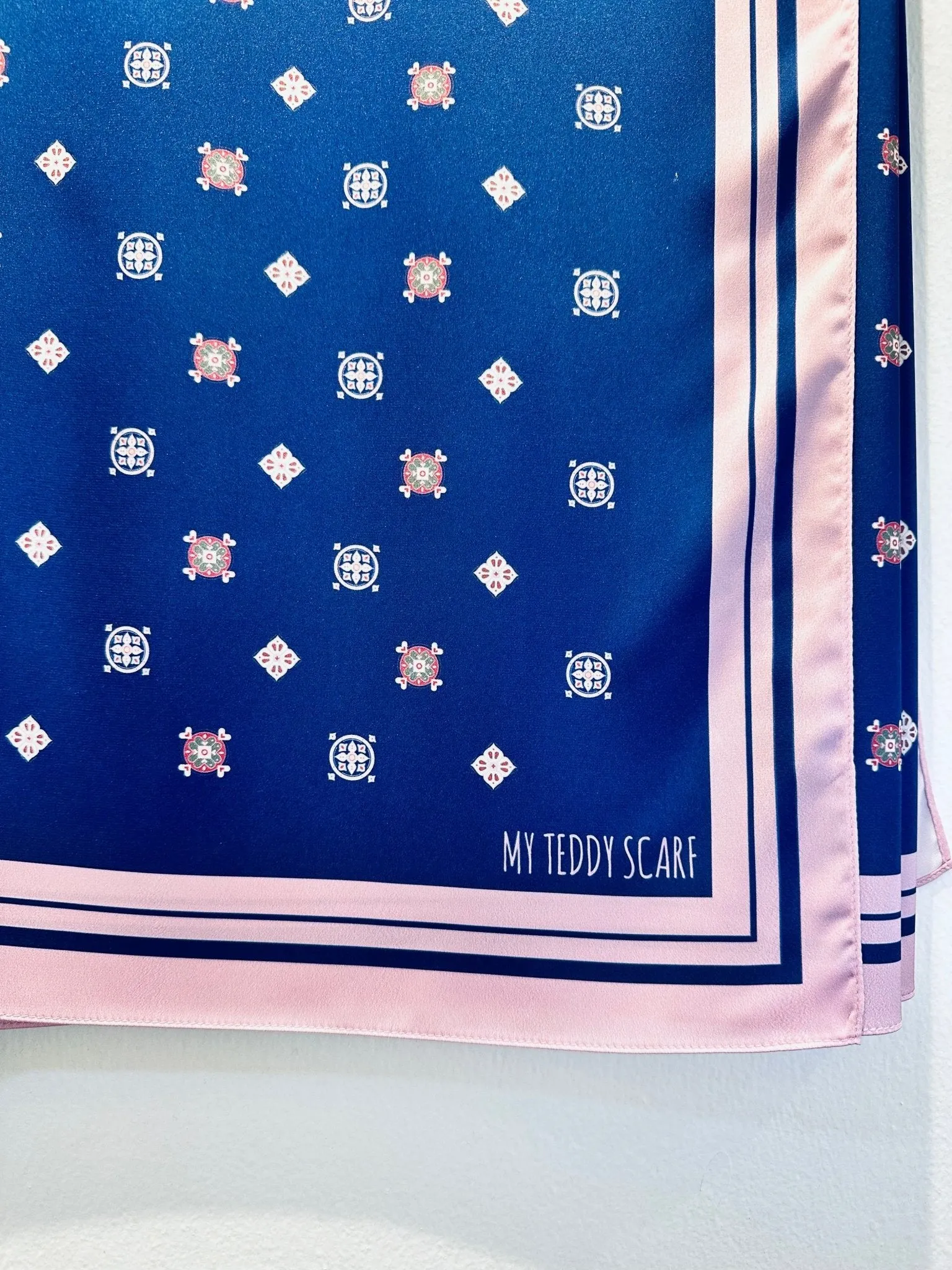 Diamond in Navy Blue Shawl