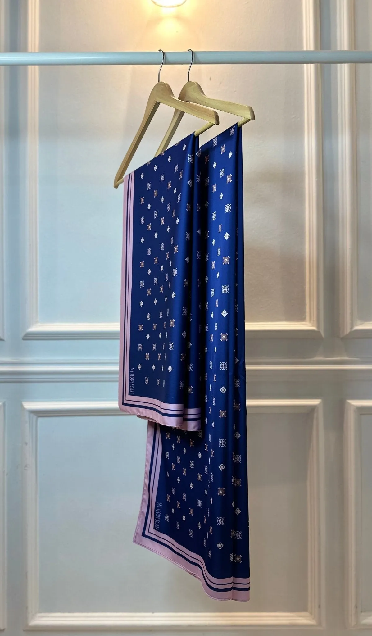 Diamond in Navy Blue Shawl