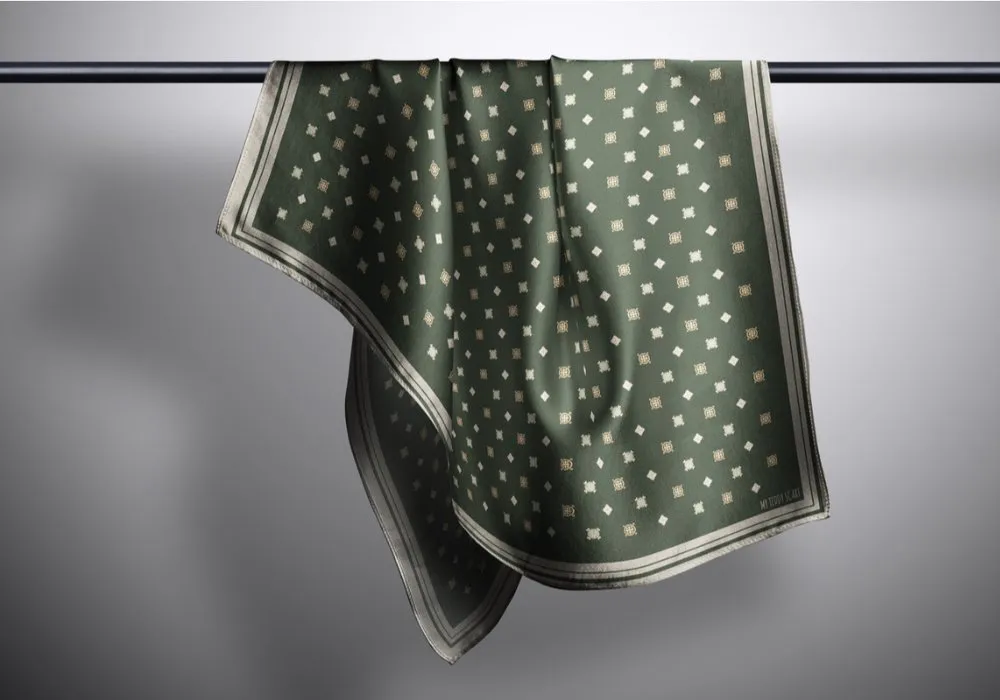 Diamond in Olive Shawl
