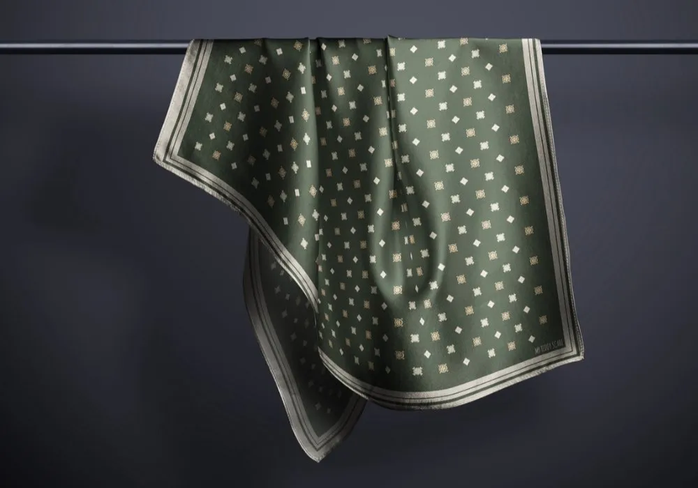 Diamond in Olive Shawl