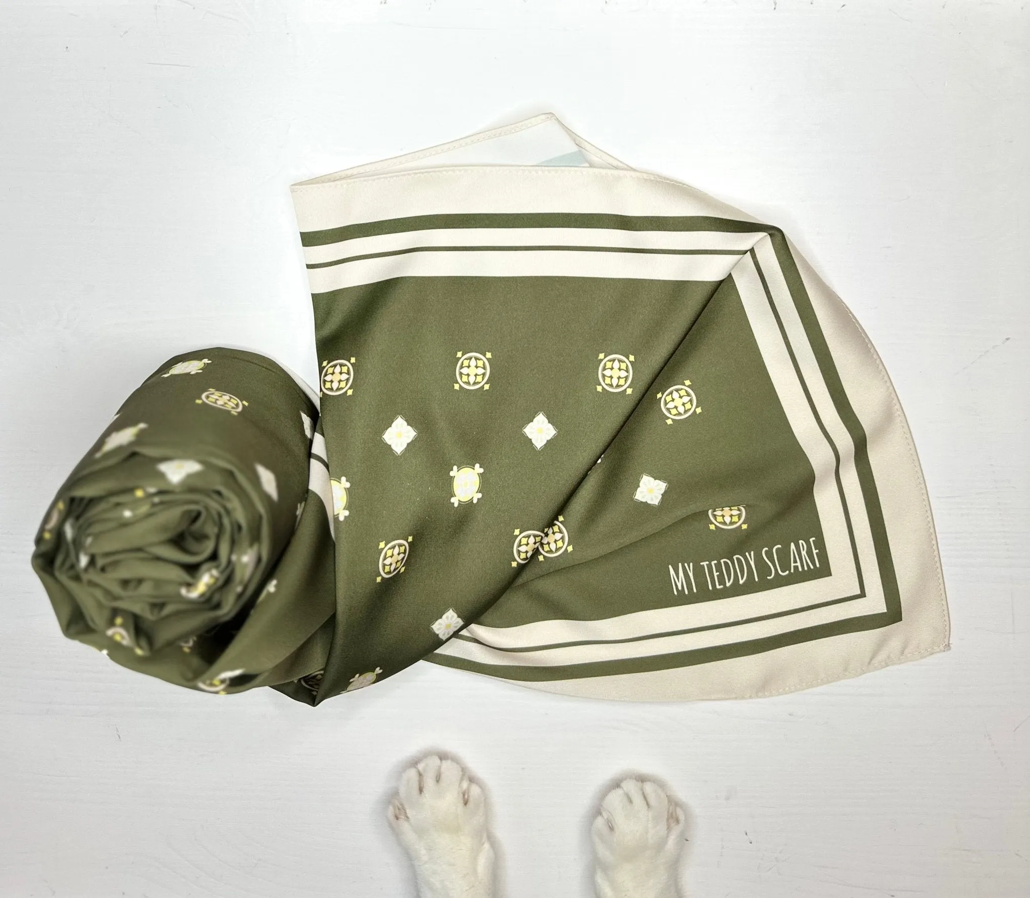 Diamond in Olive Shawl