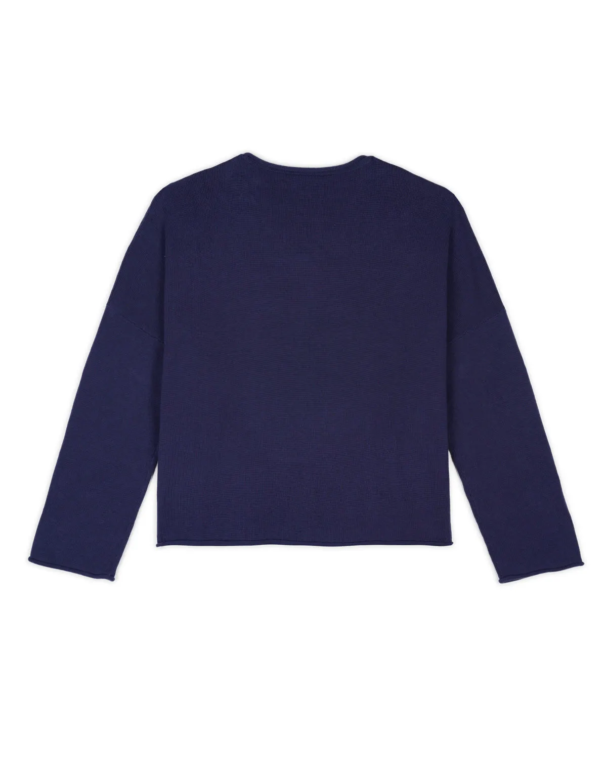 Diddle Cropped Sweater - Navy