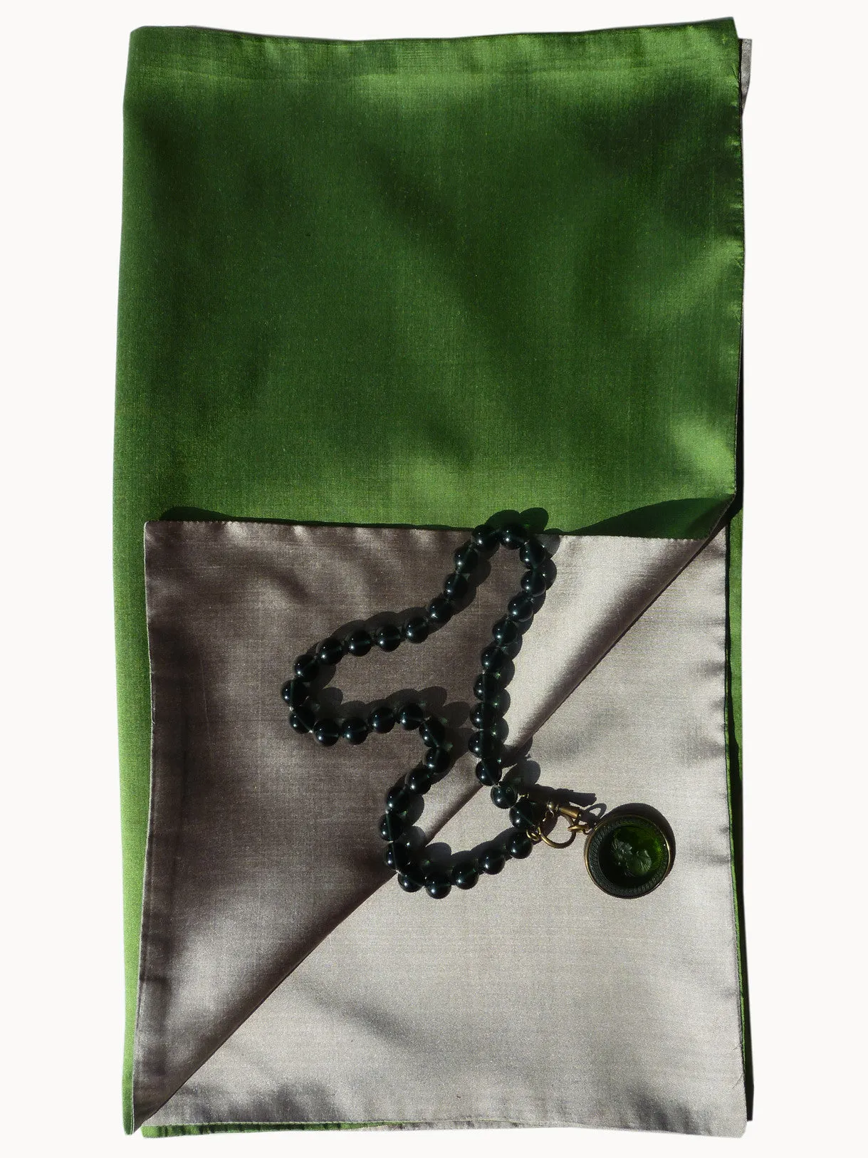 Double Sided Evening Shawl Pewter Copper