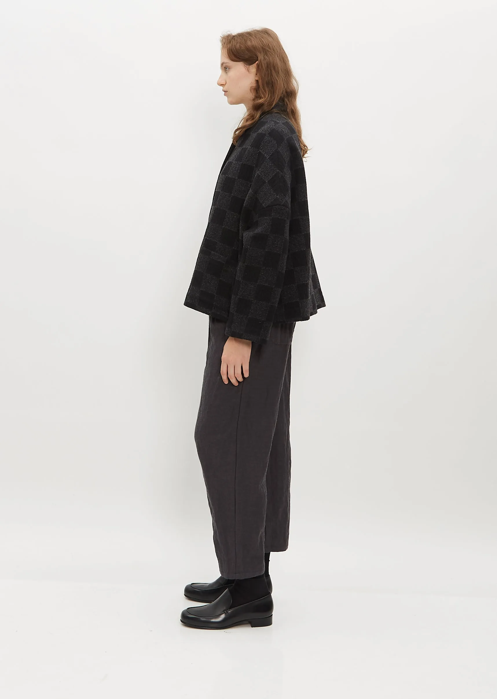 Drop Shoulder Tiles Jacket