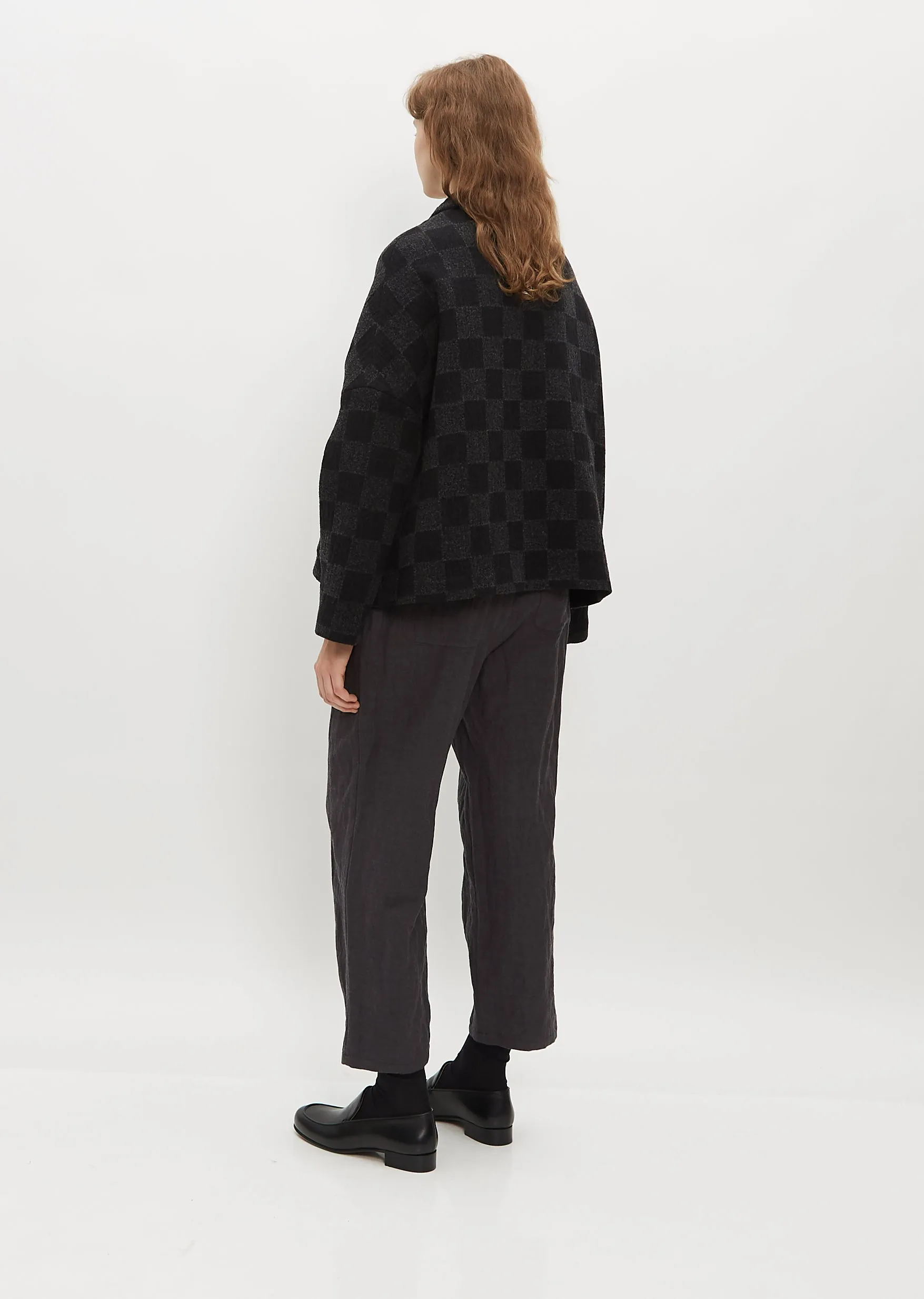 Drop Shoulder Tiles Jacket