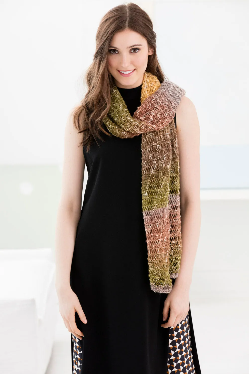 Drop Stitch Shawl (Knit) - Version 1