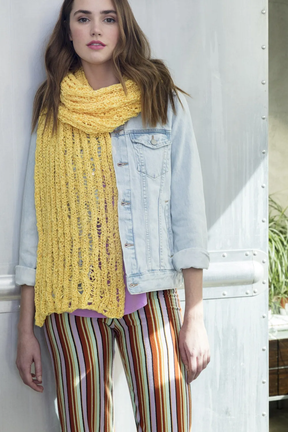 Drop Stitch Shawl (Knit) - Version 2