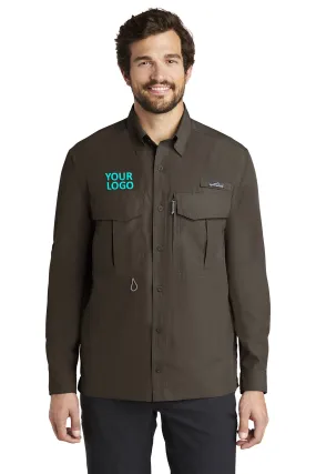 Eddie Bauer Long Sleeve Performance Branded Fishing Shirts, Boulder