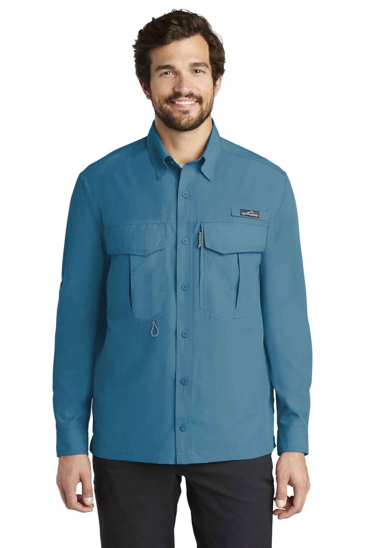 Eddie Bauer Men's Long Sleeve Performance Fishing Shirt. EB600