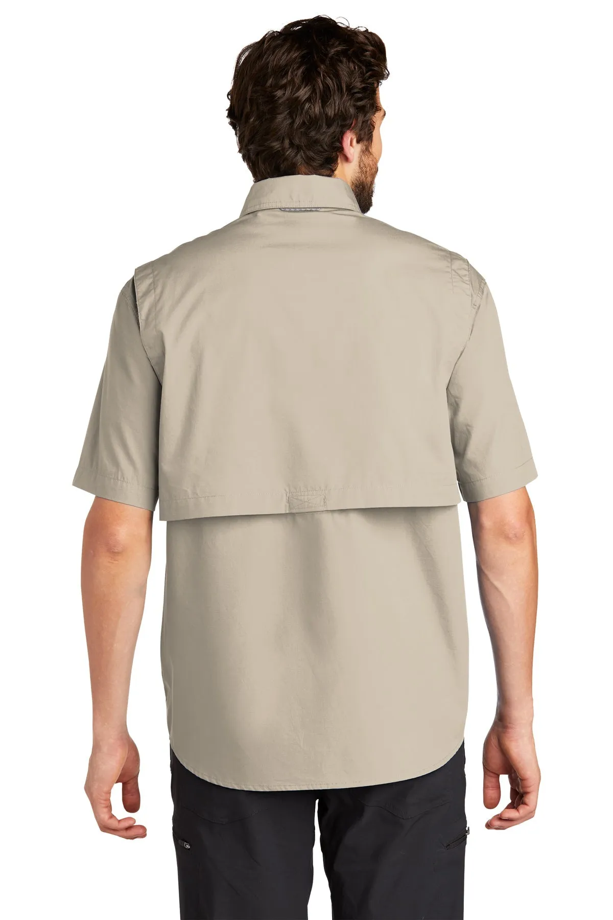 Eddie Bauer Short Sleeve Branded Fishing Shirts, Driftwood