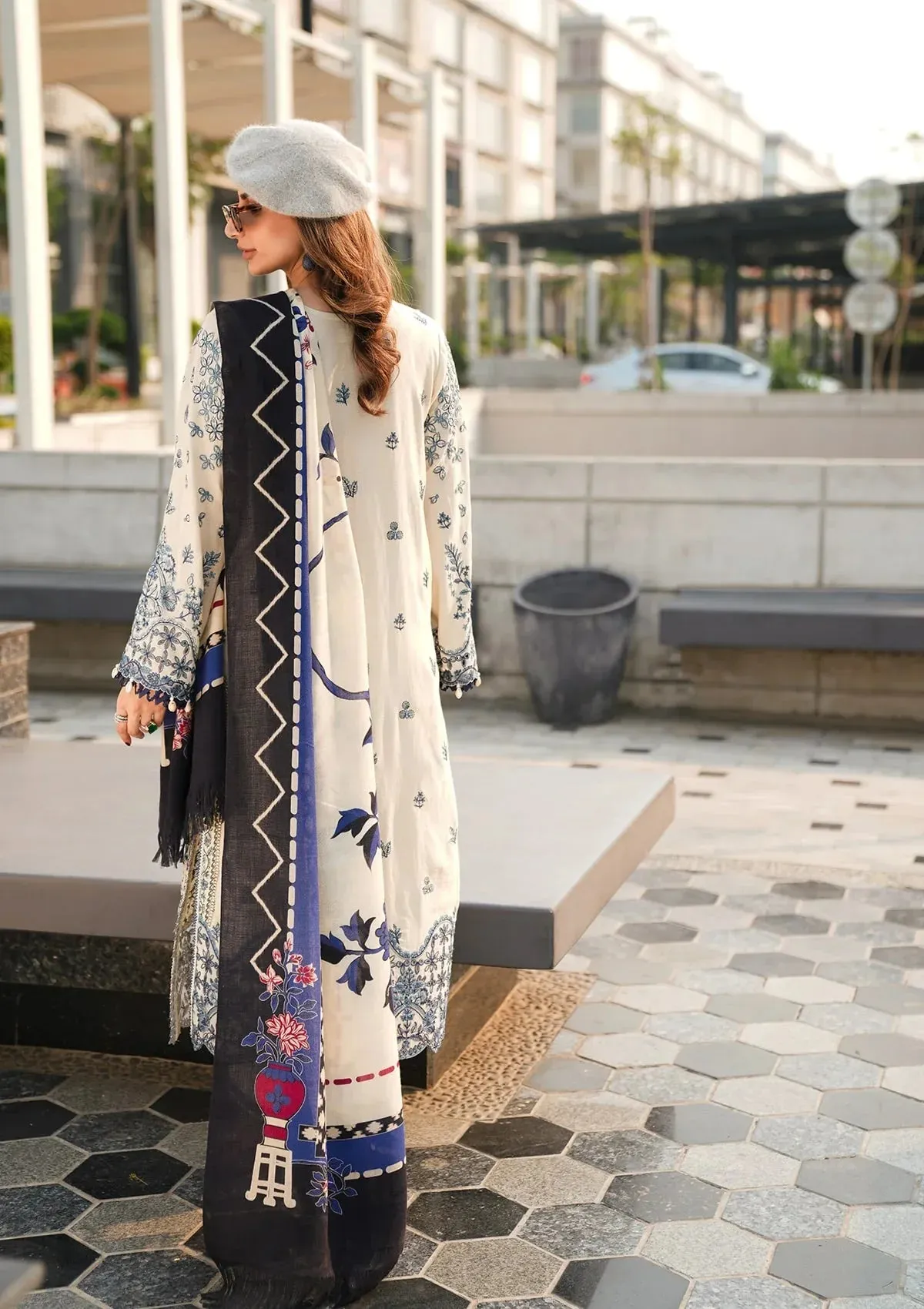 Elaf Winter with Pashmina Shawl – EPW-5B Cherished Memories