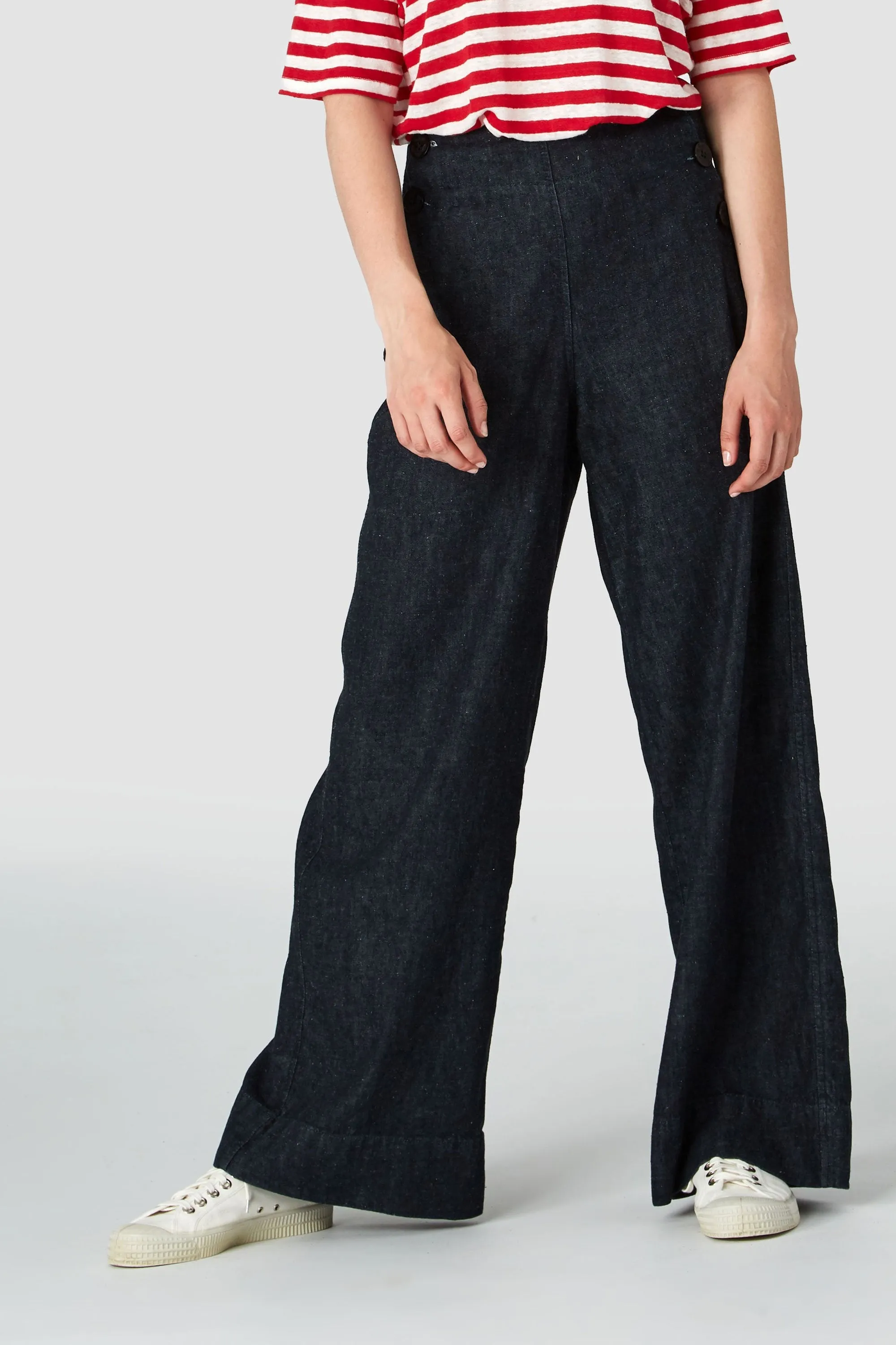 fallon pants dark hemp rinse <br> by Kings Of Indigo