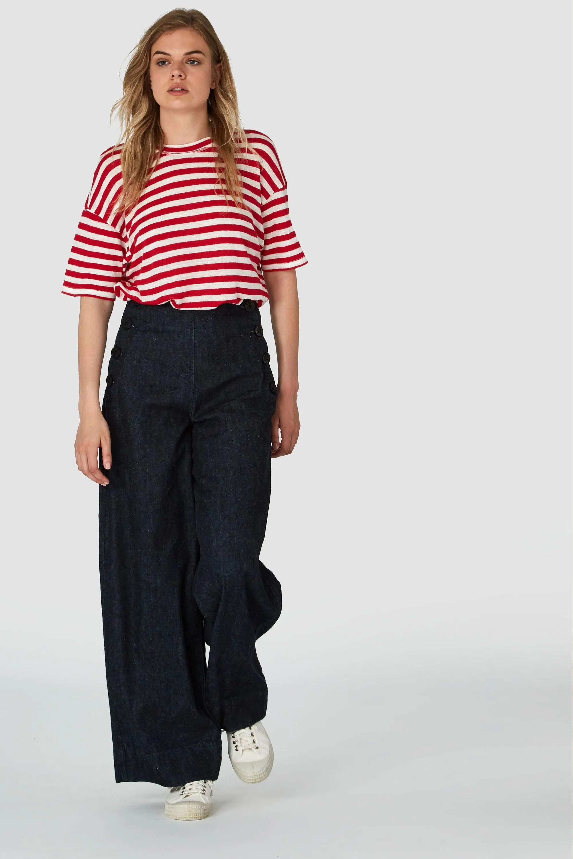 fallon pants dark hemp rinse <br> by Kings Of Indigo