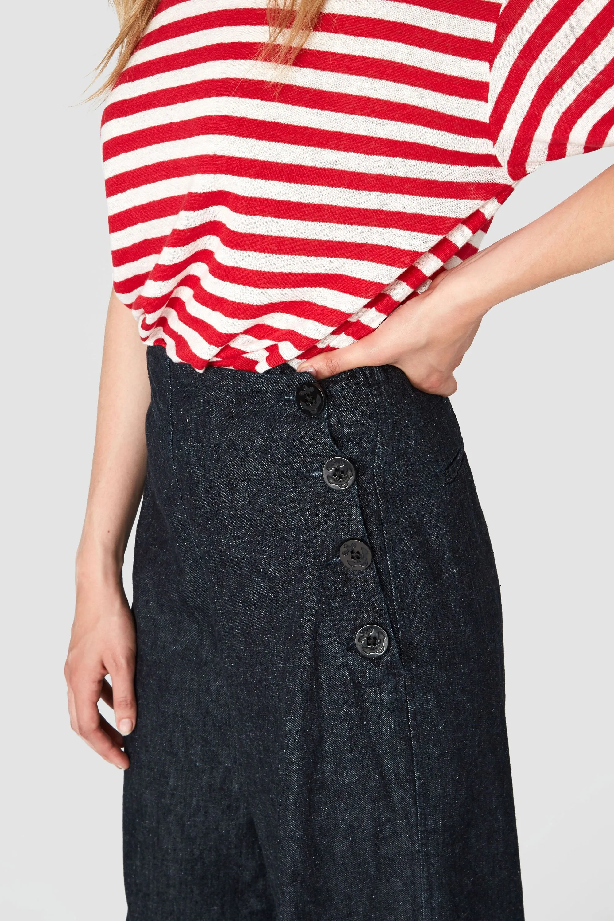 fallon pants dark hemp rinse <br> by Kings Of Indigo