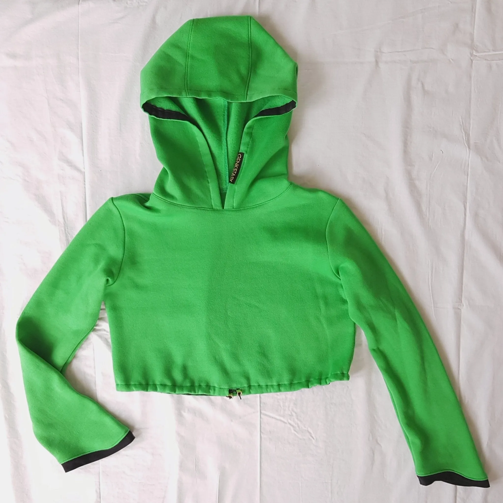 FIERCE PRIDE CROPPED HOODIE GREEN