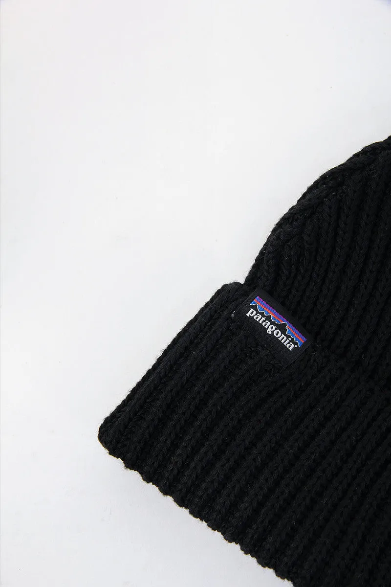 Fishermans Rolled Beanie - Black
