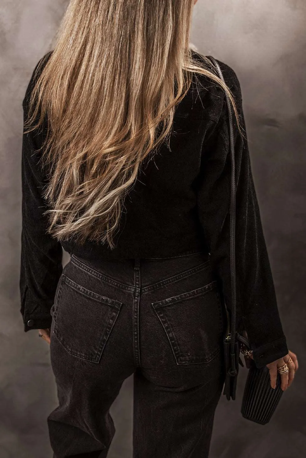 Fleece Lined Button-up Collared Crop Jacket: For When You Want to Look Like a Badass and Stay Warm as Hell