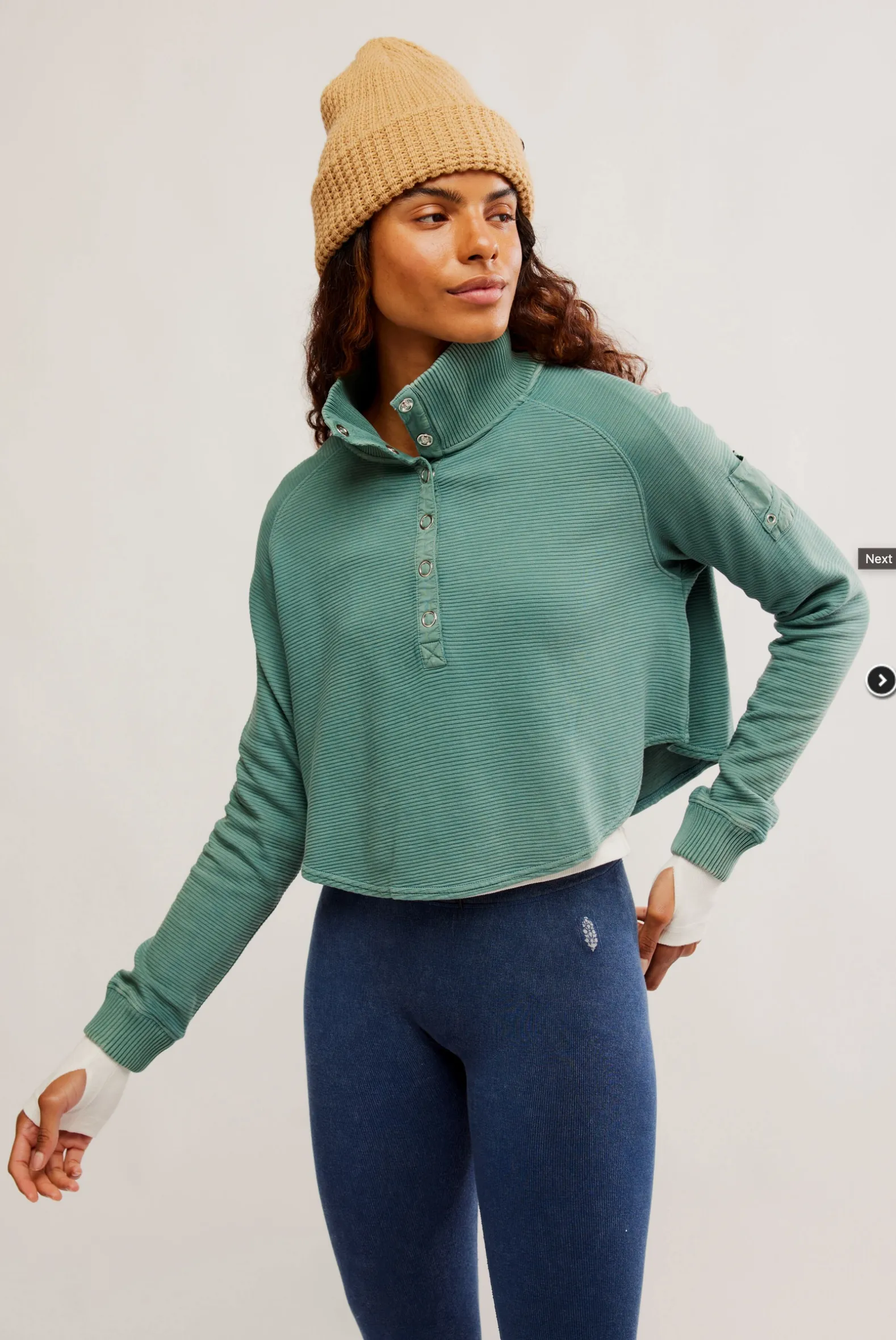 FREE PEOPLE MOVEMENT SO FLY HENLEY PULLOVER