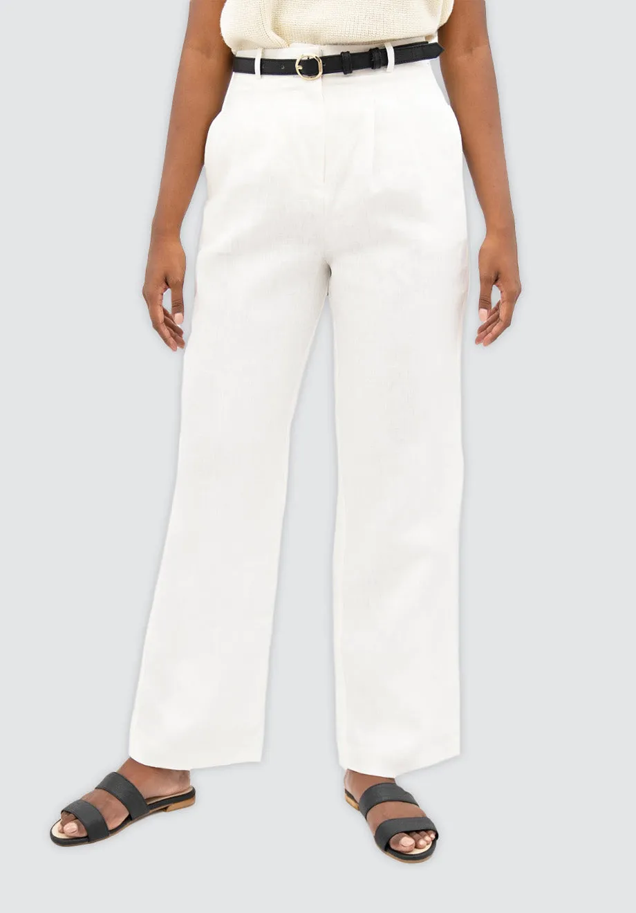 French Riviera NCE - Wide Leg Pants | Porcelain