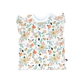 FRILLY ARM TEE SHIRT - OH SO PRETTY