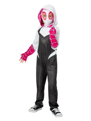 Ghost Spider Spider-Verse Deluxe Costume for Kids - Marvel Spider-Man