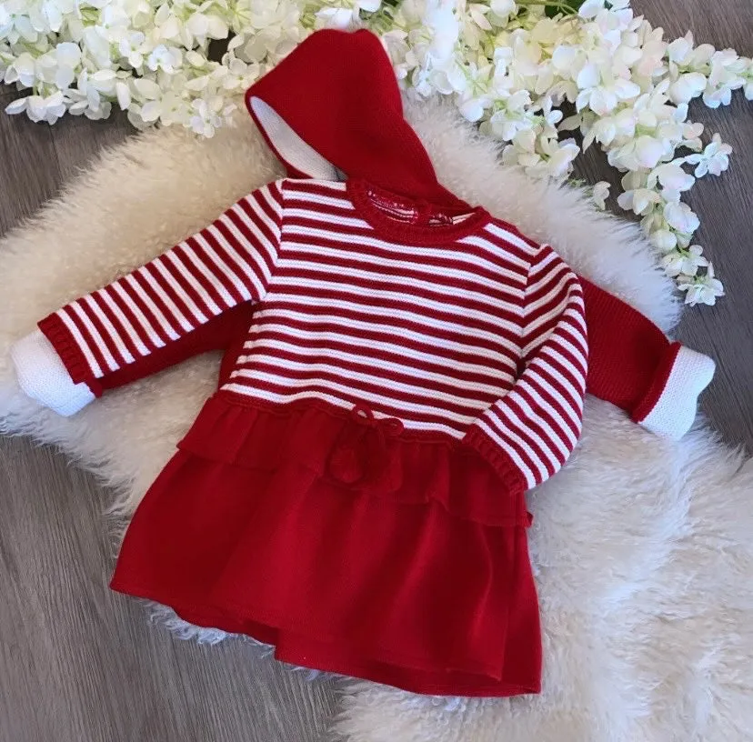Girls striped dress and jacket