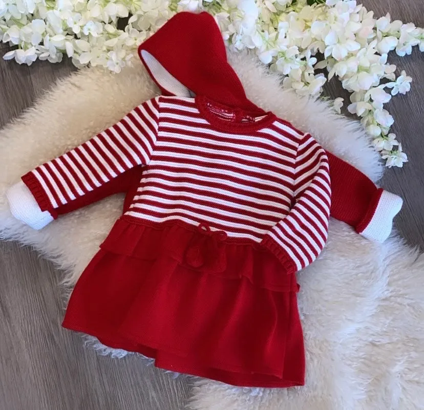 Girls striped dress and jacket