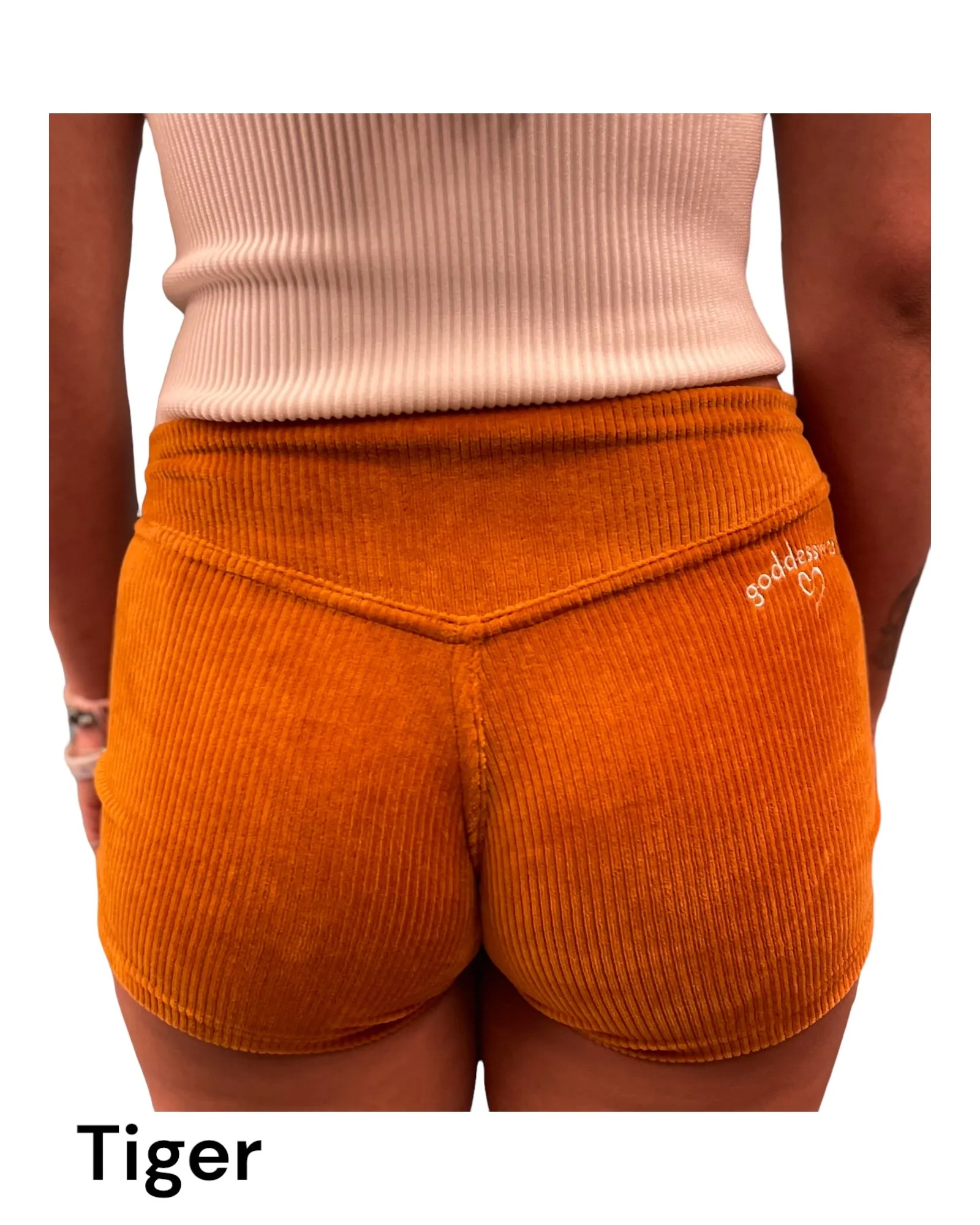 GODDESSWEAR BOOTY CORDUROY SHORTS CLASSIC, LITE, ULTRA LITE COLLECTIONS