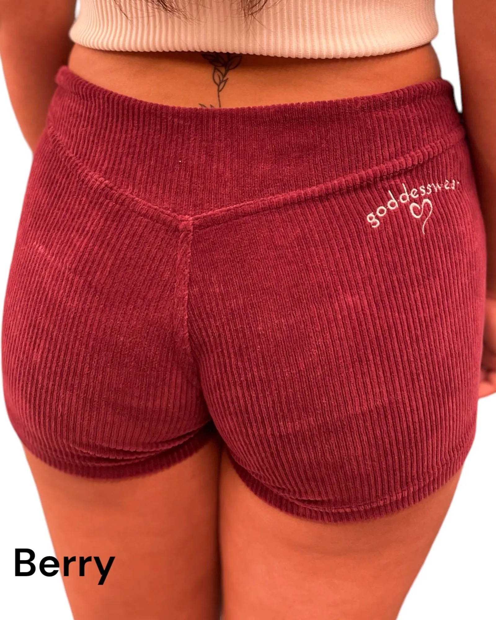 GODDESSWEAR BOOTY CORDUROY SHORTS CLASSIC, LITE, ULTRA LITE COLLECTIONS