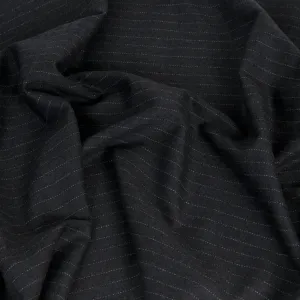 Grey Pinstripe Suiting Flannel 248