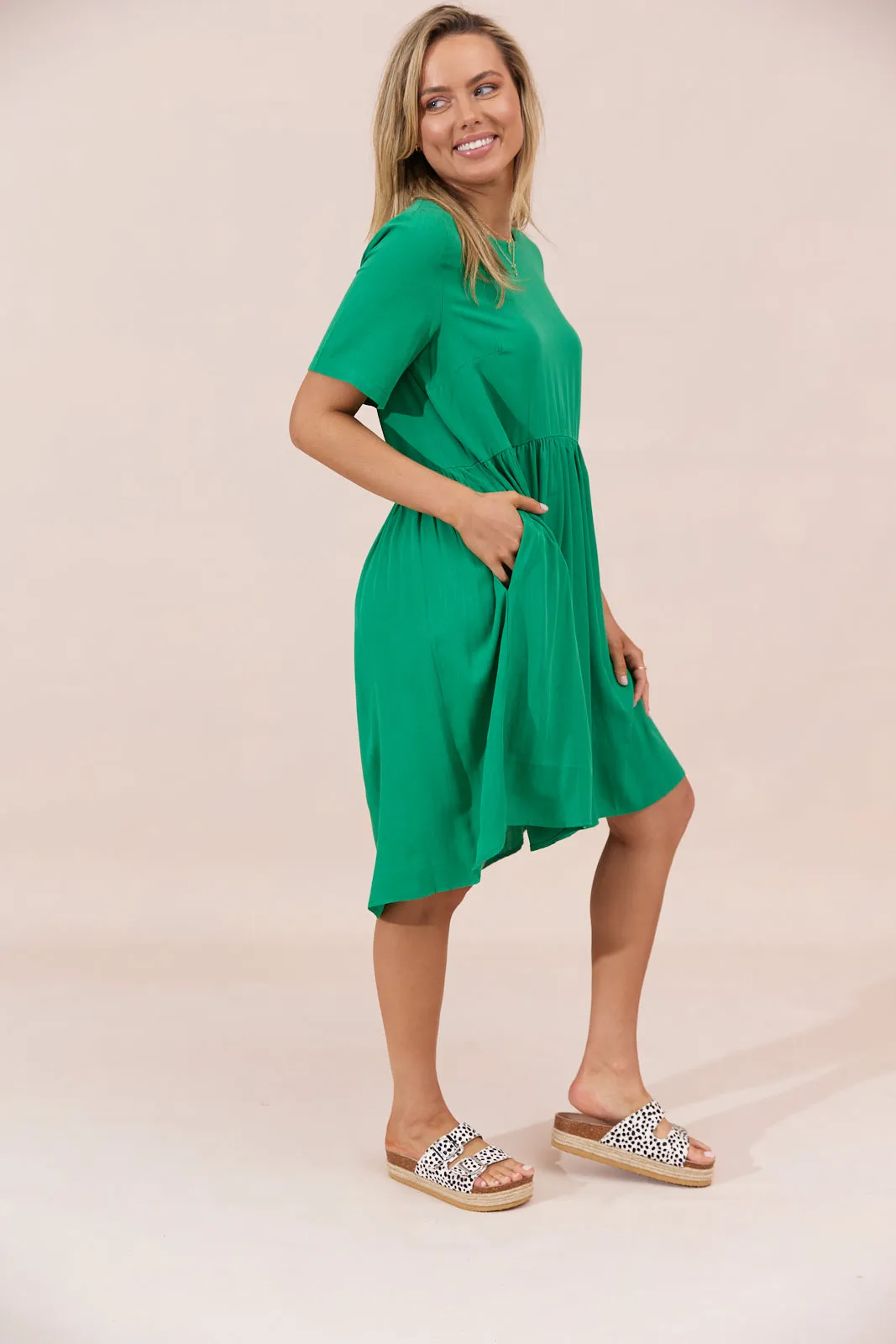 Hayman Dress - Green - Seconds