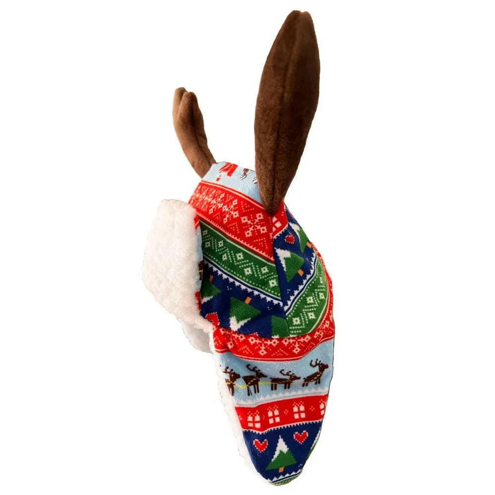 Holiday Dog Hat - Ugly Sweater Antler