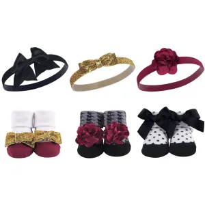 Hudson Baby Headband and Socks Giftset, Fancy