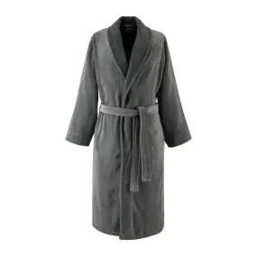 Hugo Boss Double B Charcoal Shawl Collar Bathrobe (Men's) by Yves Delorme