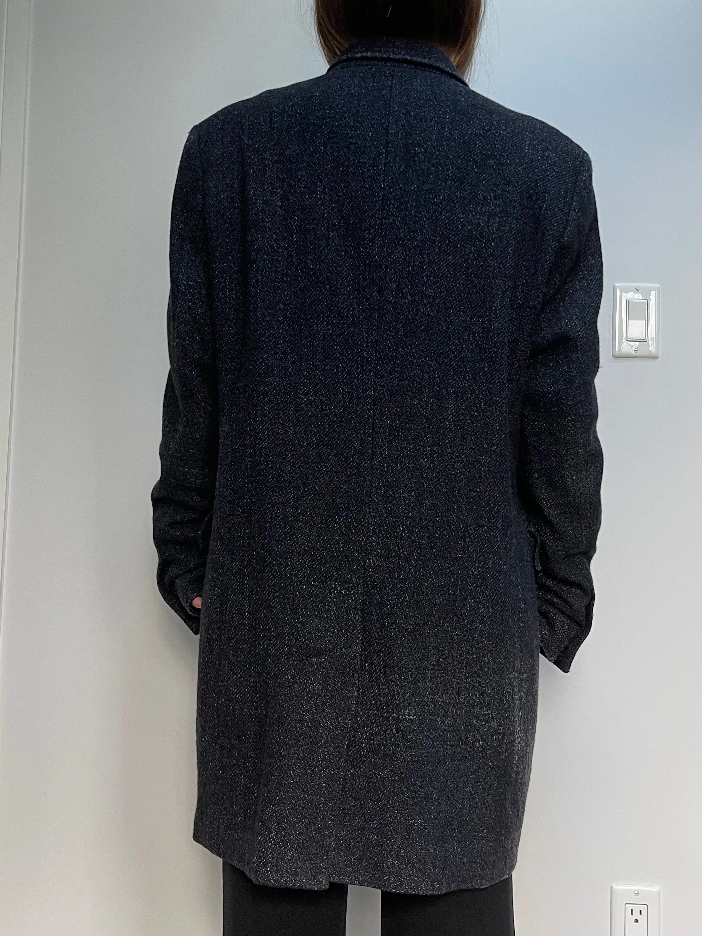 Hugo Boss Speckled Wool Menswear Overcoat - L