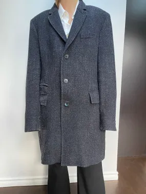Hugo Boss Speckled Wool Menswear Overcoat - L