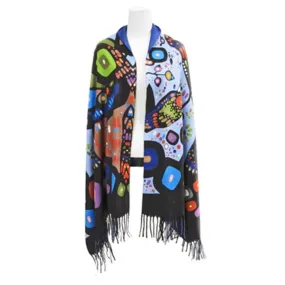 Indigenous Artist Collection: Eco Shawl: Bear by John Rombough