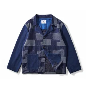 Indigo Jacket Blazer Collar Vintage Jacket