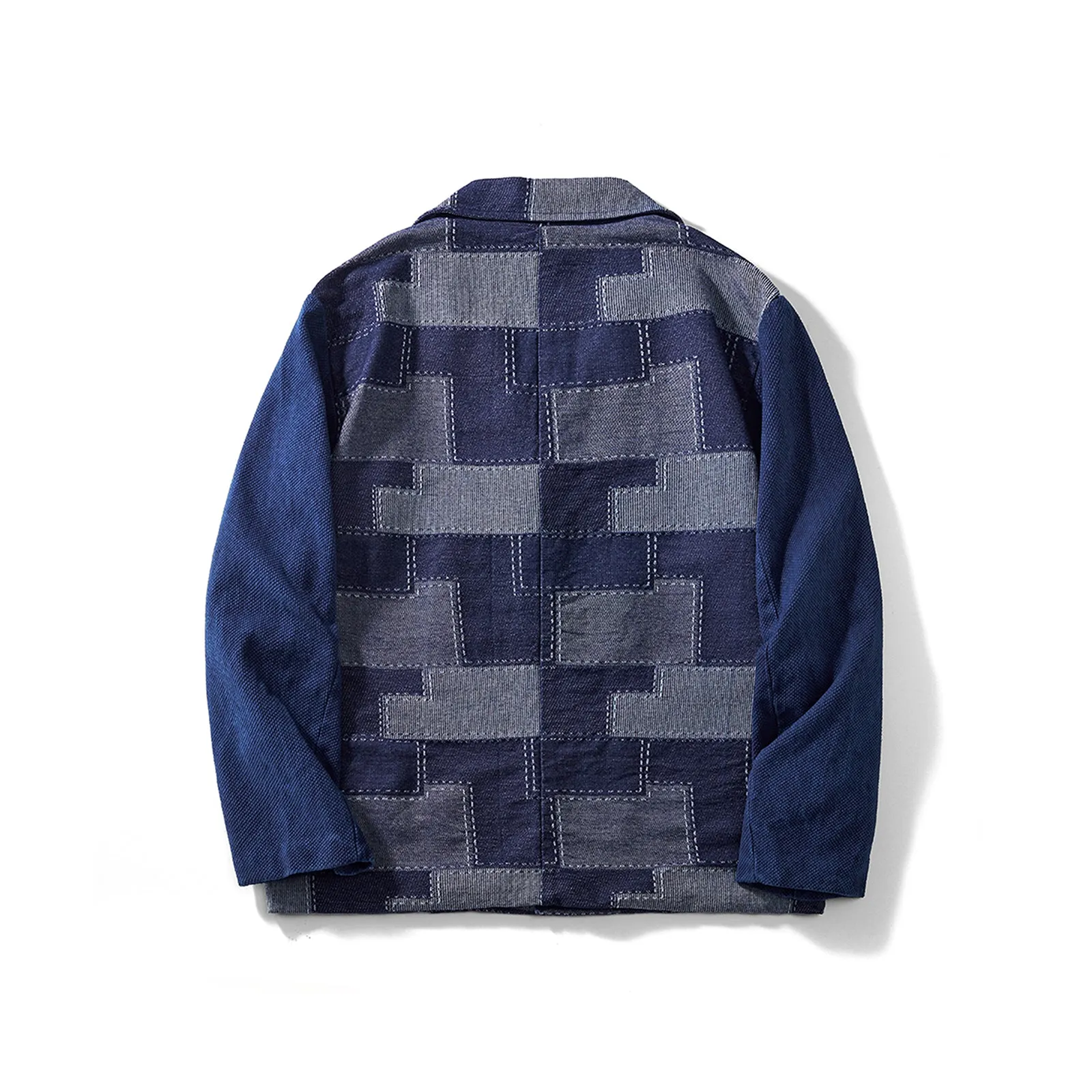 Indigo Jacket Blazer Collar Vintage Jacket
