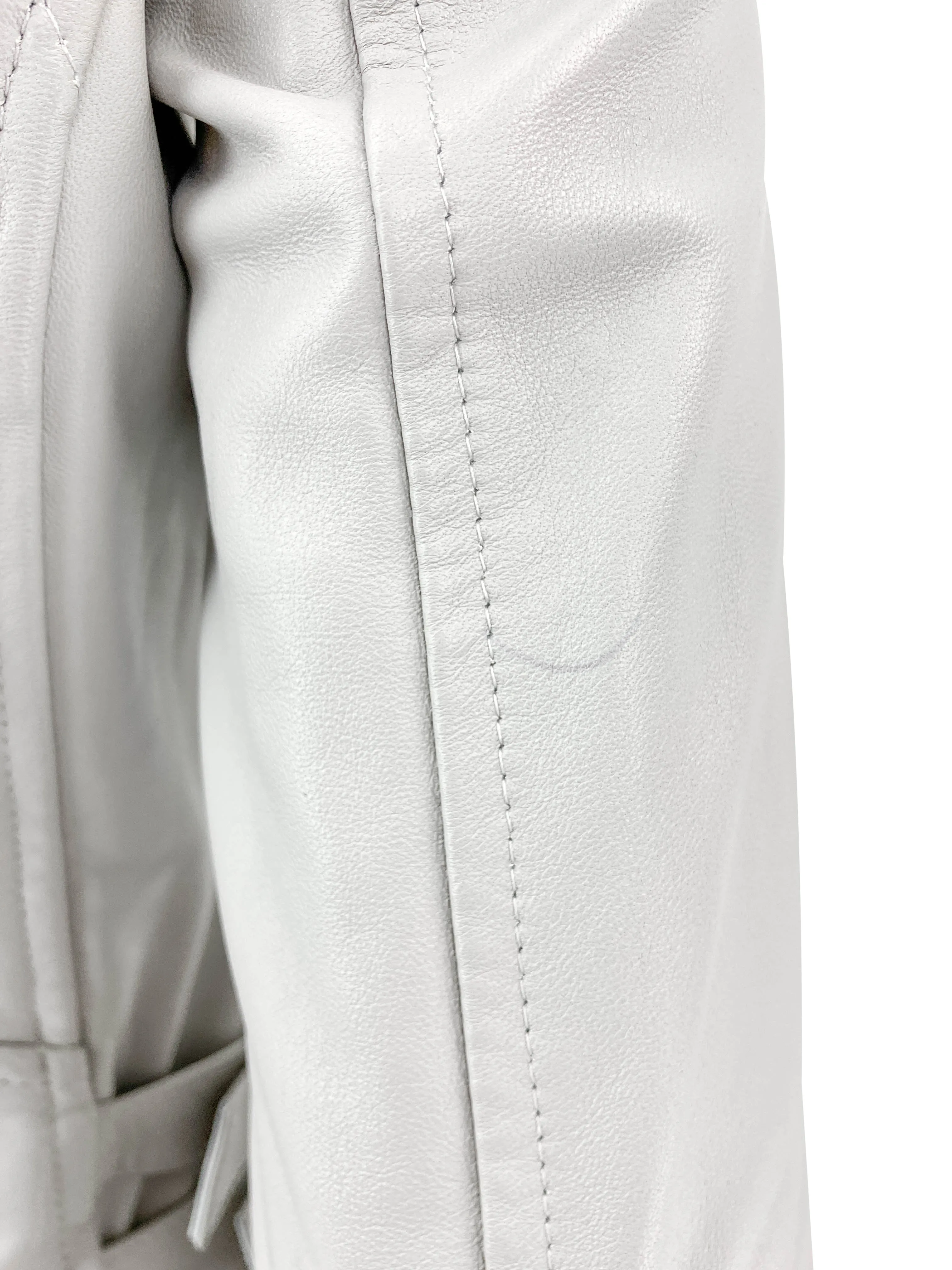 IRO Asheville Leather Jacket in Grey