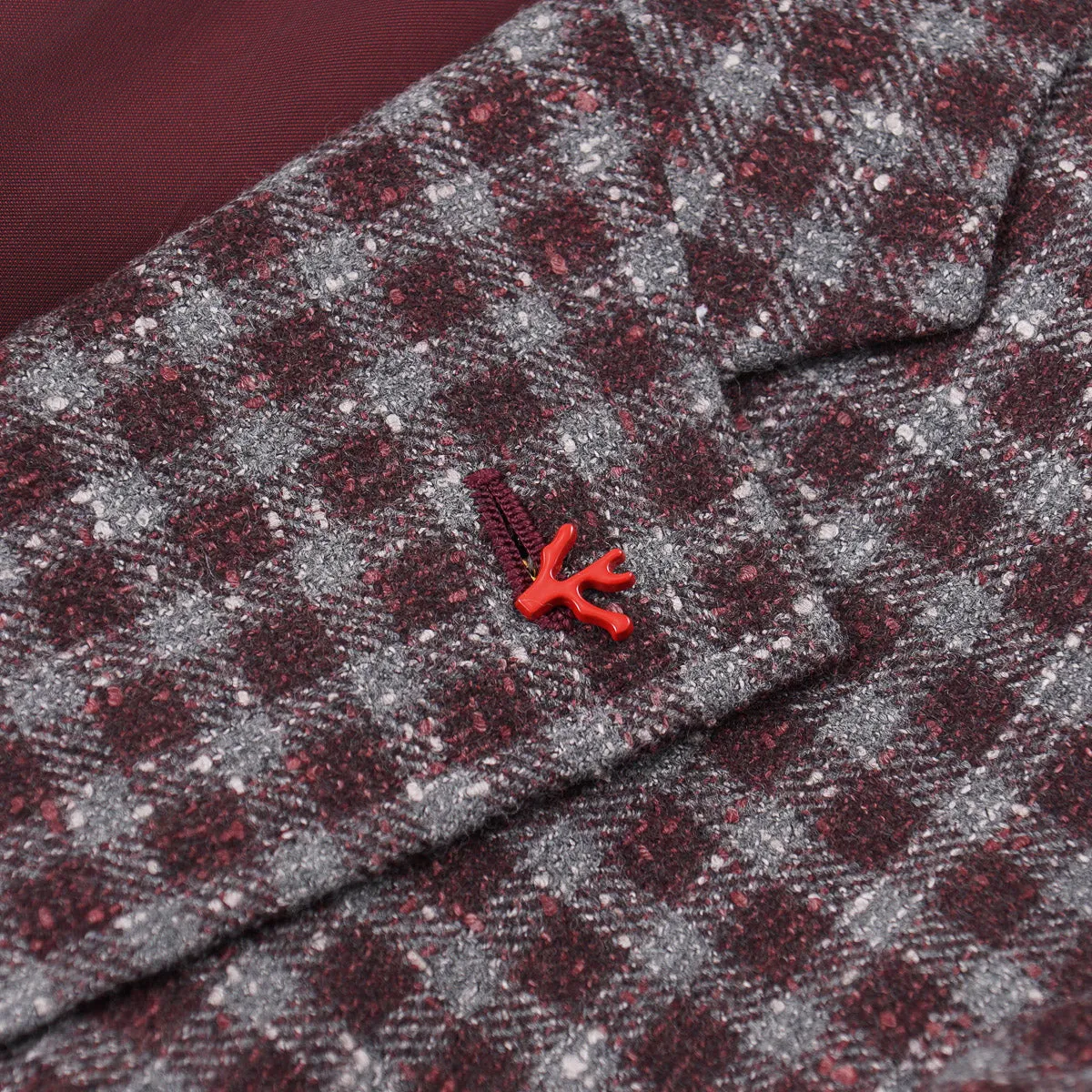 Isaia Extra-Slim Donegal Wool Sport Coat