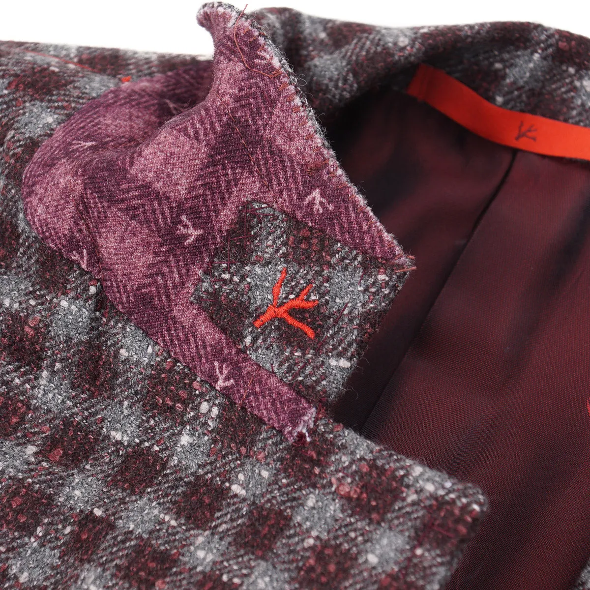 Isaia Extra-Slim Donegal Wool Sport Coat