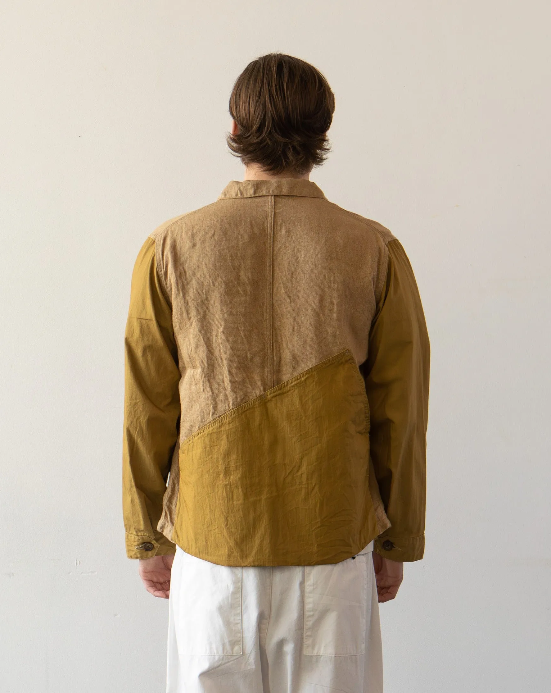 Kapital Unisex Linen Chino Cloth Ringoman Coverall, Beige