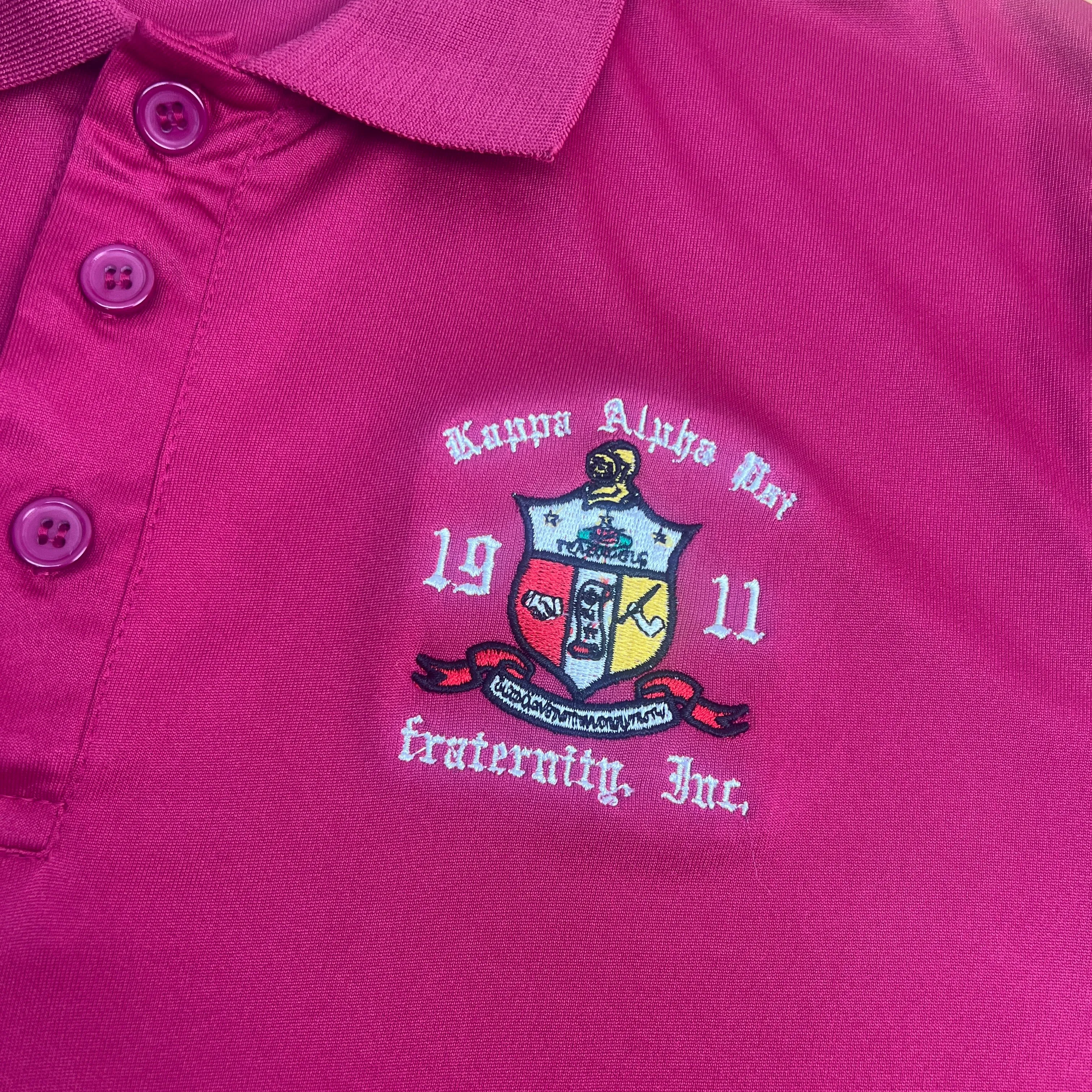 Kappa Alpha Psi White Polo Shirt Dri-Fit